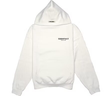 Fear of God Essentials Photo Pullover White Hoodie (FW19)