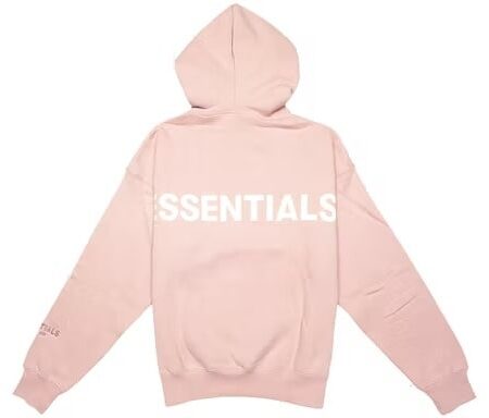 Fear of God Essentials Pink 3M Logo Pullover Hoodie – Blush