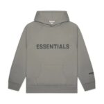 Fear of God Essentials Pullover Hoodie Applique Logo – Gray