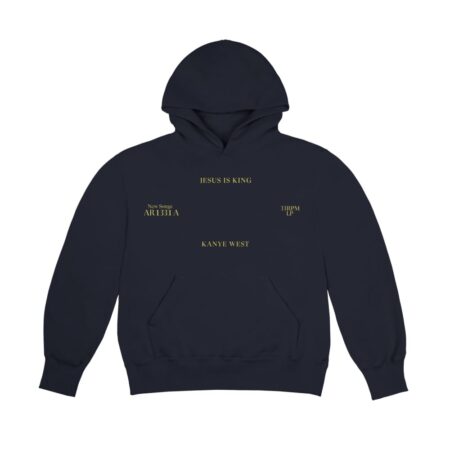 Kanye West Jesus Is King Vinyl II Hoodie Navy