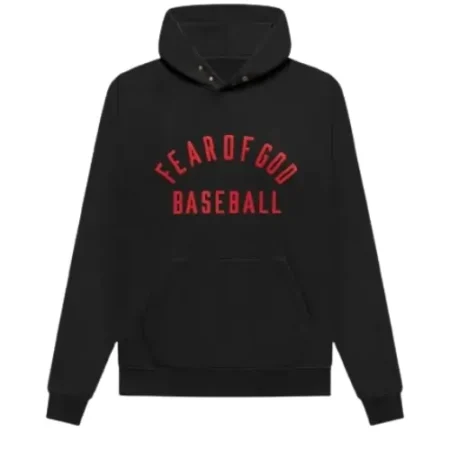 Fear of God Baseball Hoodie – Black