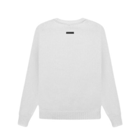 Essentials Overlapped Sweater White