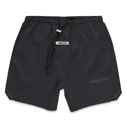 Black Essentials Volley Sports Shorts