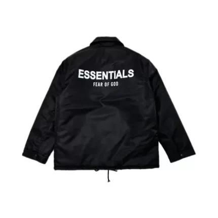 Essentials Fear of God Coach Jacket Jet Blacks