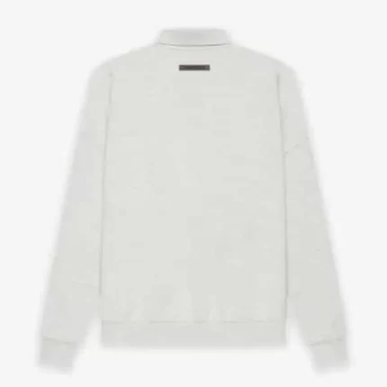 Essentials Fear of God Long Sleeve Polo Sweatshirt Grays